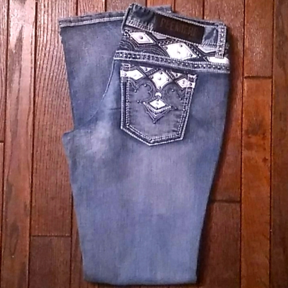 Rue 21 Premier Diamond/Stud Jeans. Sz 11/12R